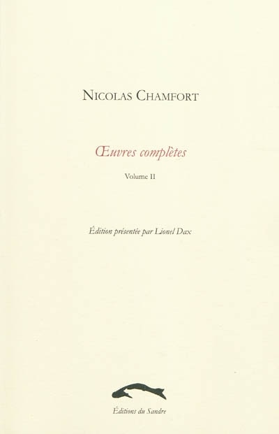 Front cover_Oeuvres complètes, Vol. 2