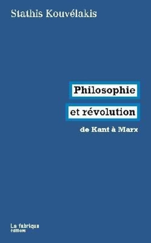 Front cover_Philosophie et révolution : de Kant à Marx