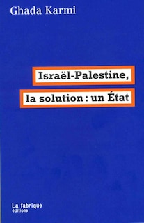 Front cover_Israël-Palestine, la solution