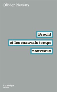 Front cover_Brecht et les mauvais temps nouveaux