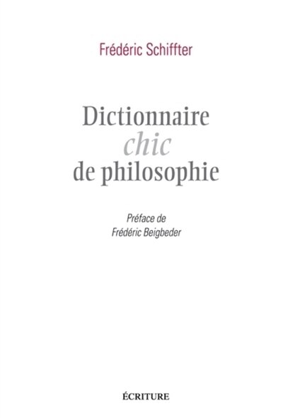 Front cover_Dictionnaire chic de philosophie