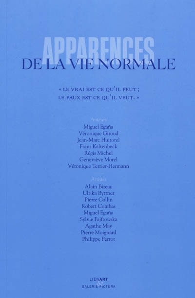 Front cover_Apparences de la vie normale