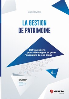 Front cover_La gestion de patrimoine