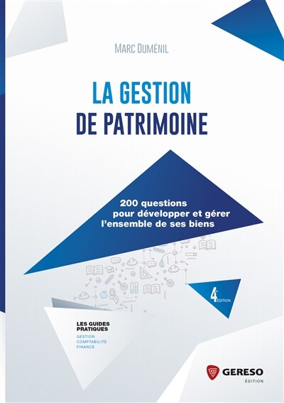 Front cover_La gestion de patrimoine