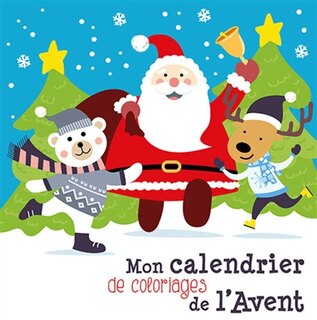 Couverture_Mon calendrier de coloriages de l'Avent