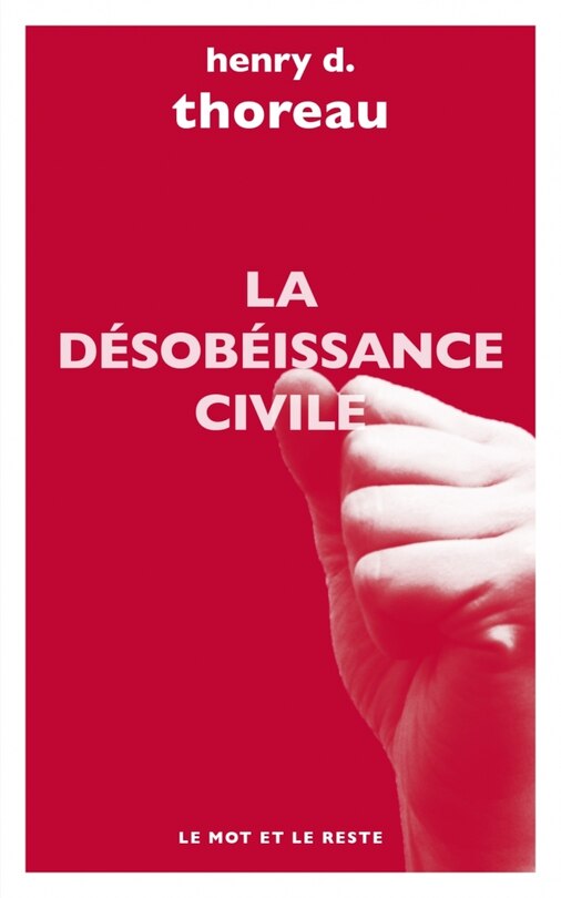 Front cover_La désobéissance civile