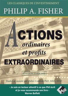 Front cover_ACTIONS ORDINAIRES ET PROFITS EXTRAORDINAIRES (ÉDITION COMMENTÉE)