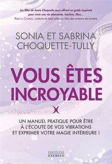 Front cover_Vous êtes incroyable