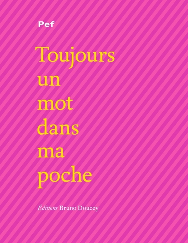 Front cover_Toujours un mot dans ma poche