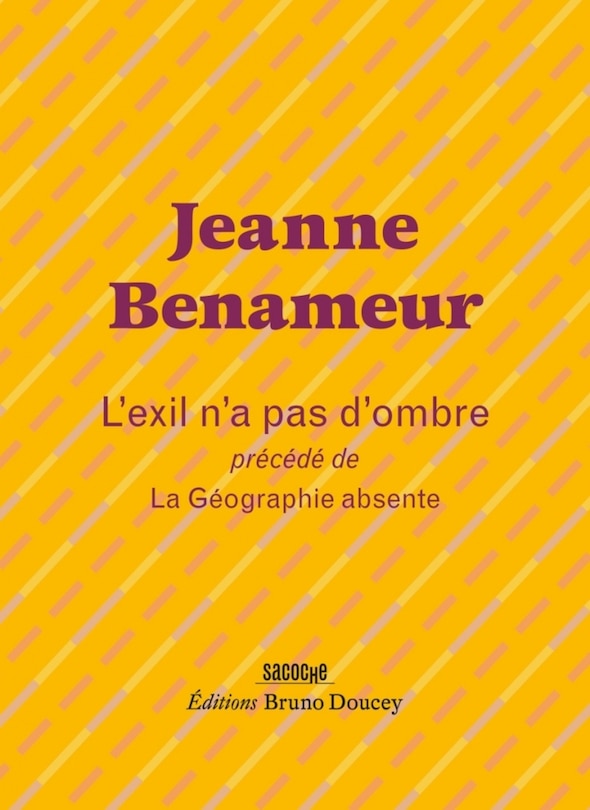 Front cover_L' exil n'a pas d'ombre ; La géographie absente
