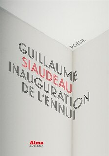 Front cover_Inauguration de l'ennui