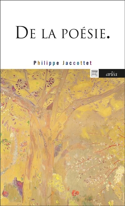 Couverture_De la po&eacute;sie