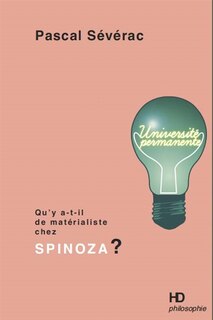 Front cover_Qu'y a-t-il de matérialiste chez Spinoza ?