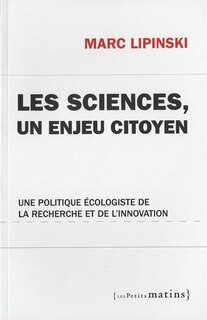 Front cover_Les sciences, un enjeu citoyen
