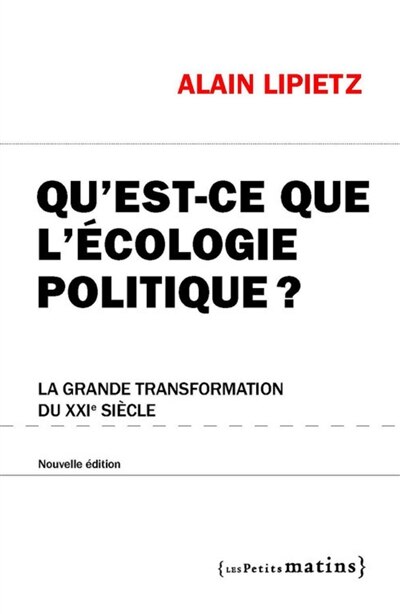 Front cover_Qu'est-ce que l'écologie politique ?