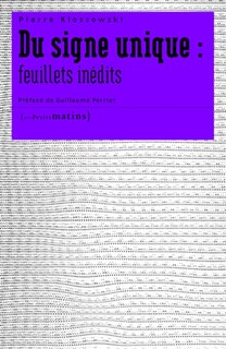 Front cover_Du signe unique