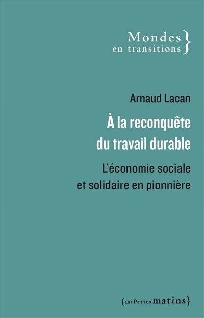 Front cover_A la reconquête du travail durable