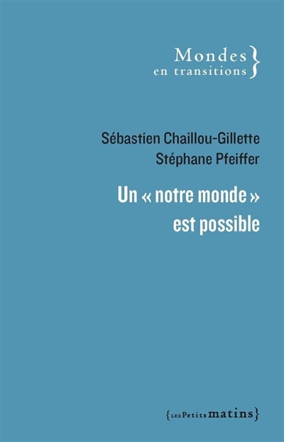 Front cover_Un notre monde est possible