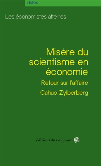 Couverture_Misère du scientisme en économie