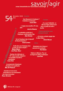 Couverture_Revue Savoir/Agir n° 54