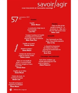 Front cover_Savoir, agir, n°57. Enquêter