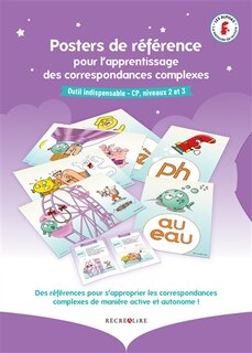 Couverture_La planète des Alphas. Posters de référence pour l'apprentissage des correspondances complexes : outil indispensable, CP, niveaux 2 et 3 : des références pour s'approprier les correspondances complexes de manière active et autonome !