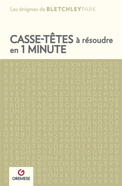Couverture_Casse-tête à résoudre en 1 minute