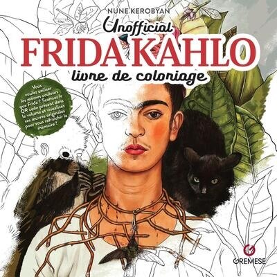 Front cover_Unofficial Frida Kahlo : livre de coloriage