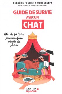 Front cover_Guide de survie avec un chat : plus de 90 listes pour vous faire miauler de plaisir