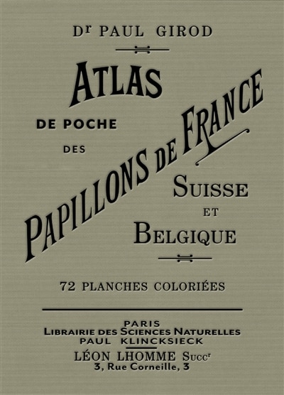 Front cover_Atlas de poche des papillons de France, Suisse et Belgique les plus répandus