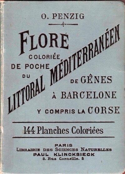 Couverture_Flore coloriée de poche du littoral méditerranéen : de Gênes à Barcelone, y compris la Corse