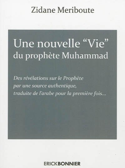 Front cover_Une nouvelle vie du prophète Muhammad