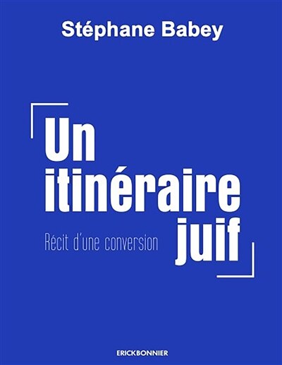 Front cover_Un itinéraire juif