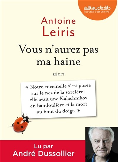 Front cover_Vous n'aurez pas ma haine