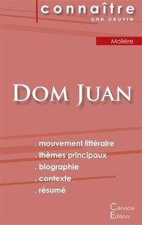 Front cover_Fiche de lecture Dom Juan de Molière (analyse littéraire de référence et résumé complet)