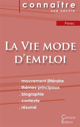 Fiche de lecture La Vie mode d'emploi de Perec (analyse littéraire de référence et résumé complet)