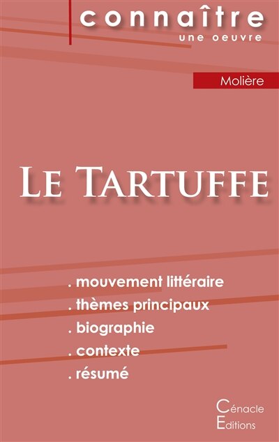Front cover_Fiche de lecture Le Tartuffe de Molière (analyse littéraire de référence et résumé complet)
