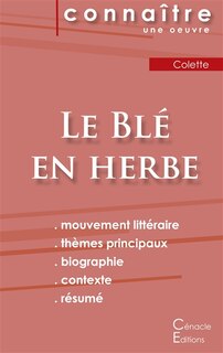 Front cover_Fiche de lecture Le Blé en herbe de Colette (Analyse littéraire de référence et résumé complet)