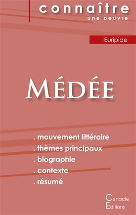 Fiche de lecture Médée de Euripide (Analyse littéraire de référence et résumé complet)