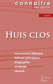 Front cover_Fiche de lecture Huis clos de Jean-Paul Sartre (Analyse littéraire de référence et résumé complet)