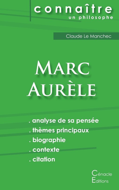 Couverture_Comprendre Marc Aurèle (analyse complète de sa pensée)