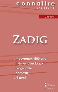 Front cover_Fiche de lecture Zadig de Voltaire (Analyse littéraire de référence et résumé complet)