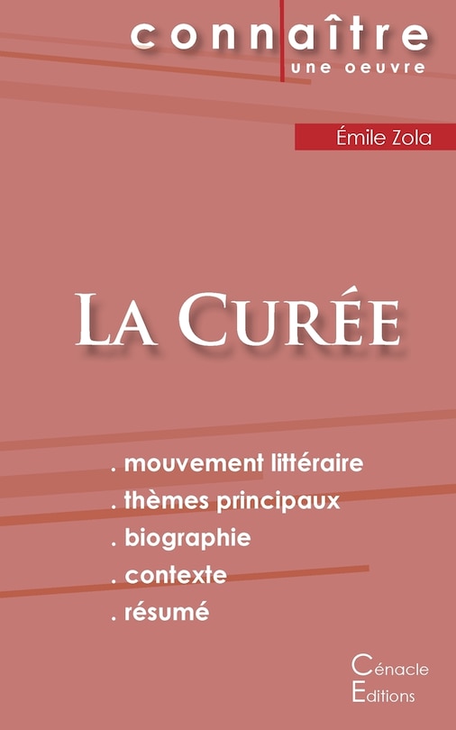 Front cover_Fiche de lecture La Curée de Émile Zola (Analyse littéraire de référence et résumé complet)