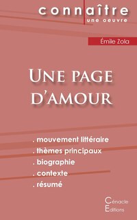 Front cover_Fiche de lecture Une page d'amour de Émile Zola (Analyse littéraire de référence et résumé complet)