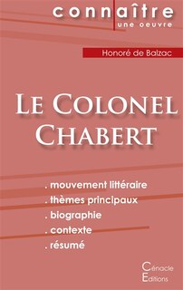 Couverture_Fiche de lecture Le Colonel Chabert de Balzac (Analyse littéraire de référence et résumé complet)