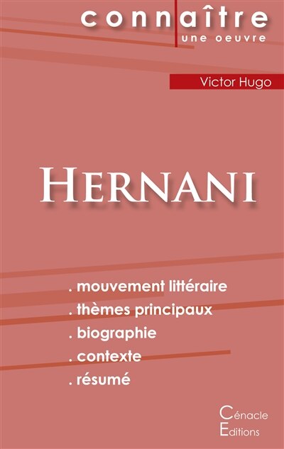 Front cover_Fiche de lecture Hernani de Victor Hugo (Analyse littéraire de référence et résumé complet)