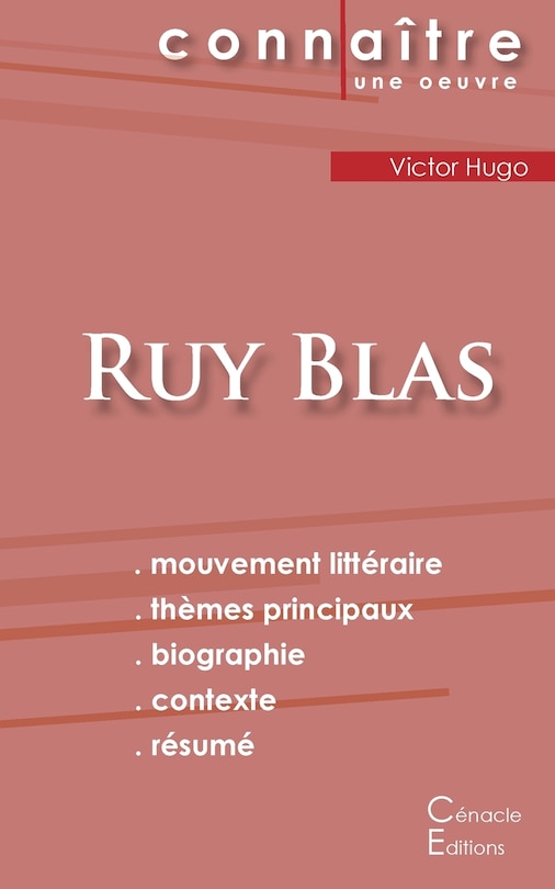 Front cover_Fiche De Lecture Ruy Blas De Victor Hugo (analyse Littéraire De Référence Et Résumé Complet)