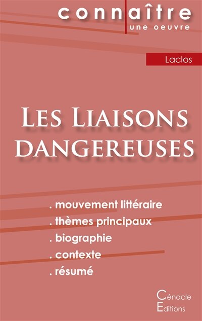 Couverture_Fiche de lecture Les Liaisons dangereuses de Choderlos de Laclos (Analyse littéraire de référence et résumé complet)