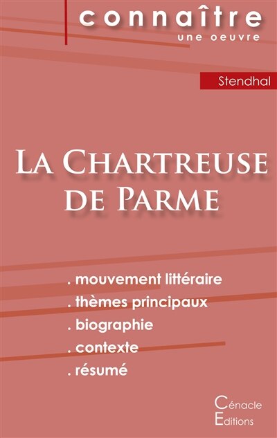 Couverture_Fiche de lecture La Chartreuse de Parme de Stendhal (Analyse littéraire de référence et résumé complet)