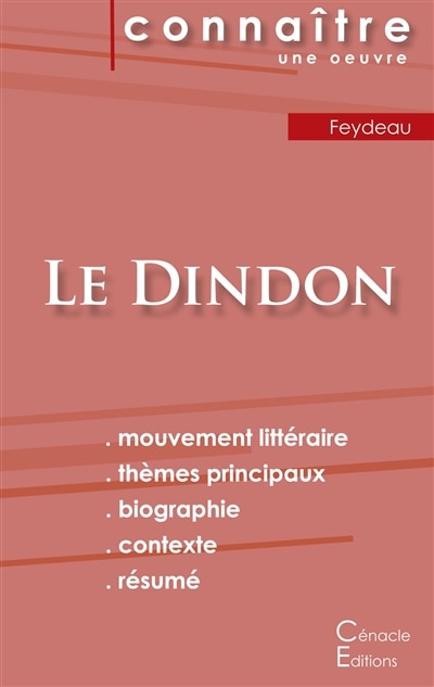 Front cover_Fiche de lecture Le Dindon (Analyse littéraire de référence et résumé complet)